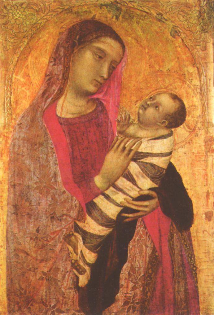 Madonna and Child. Ambrogio Lorenzetti (1290–1348). 1319 This file has been identified as being free of known restrictions under copyright law, including all related and neighboring rights.